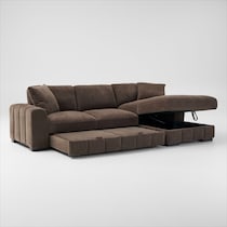 hero dark brown sectional   