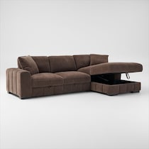 hero dark brown sectional   