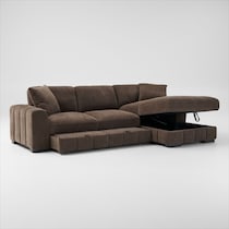 hero dark brown sectional   
