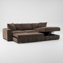 hero dark brown sectional   