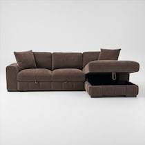 hero dark brown sectional   