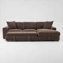 hero dark brown sectional   