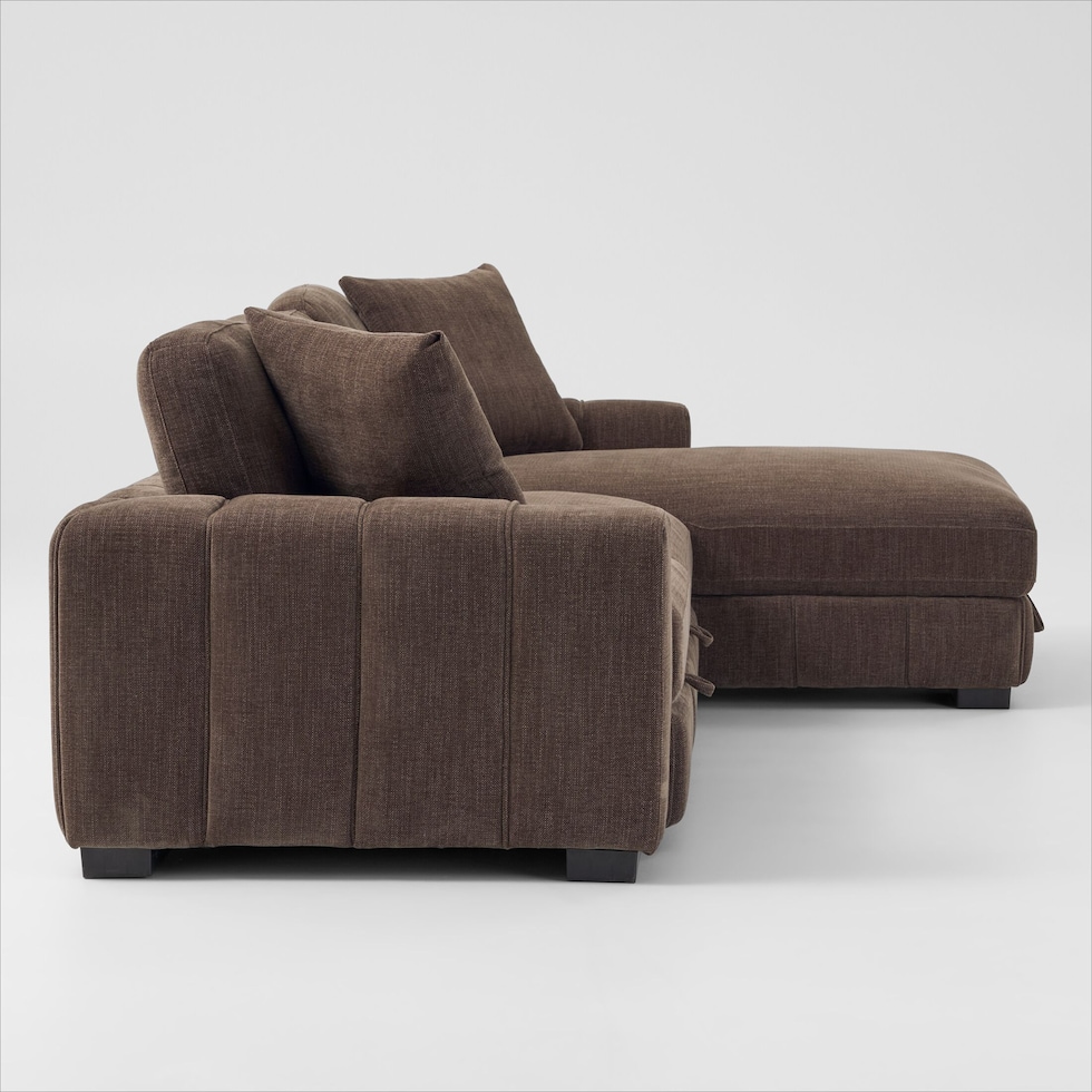 hero dark brown sectional   