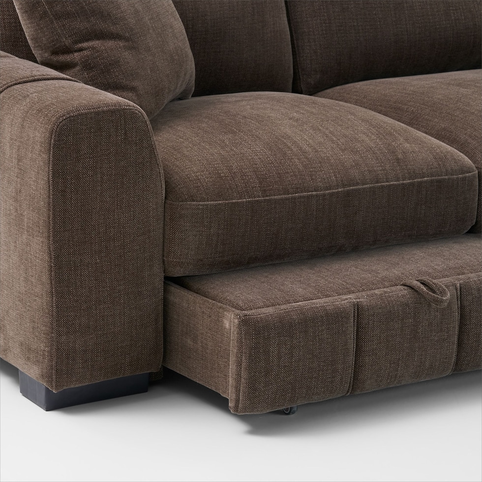 hero dark brown sectional   