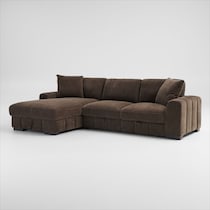 hero dark brown sectional   