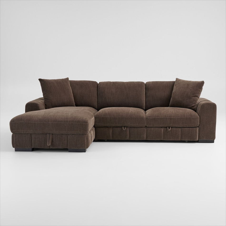 hero dark brown sectional   