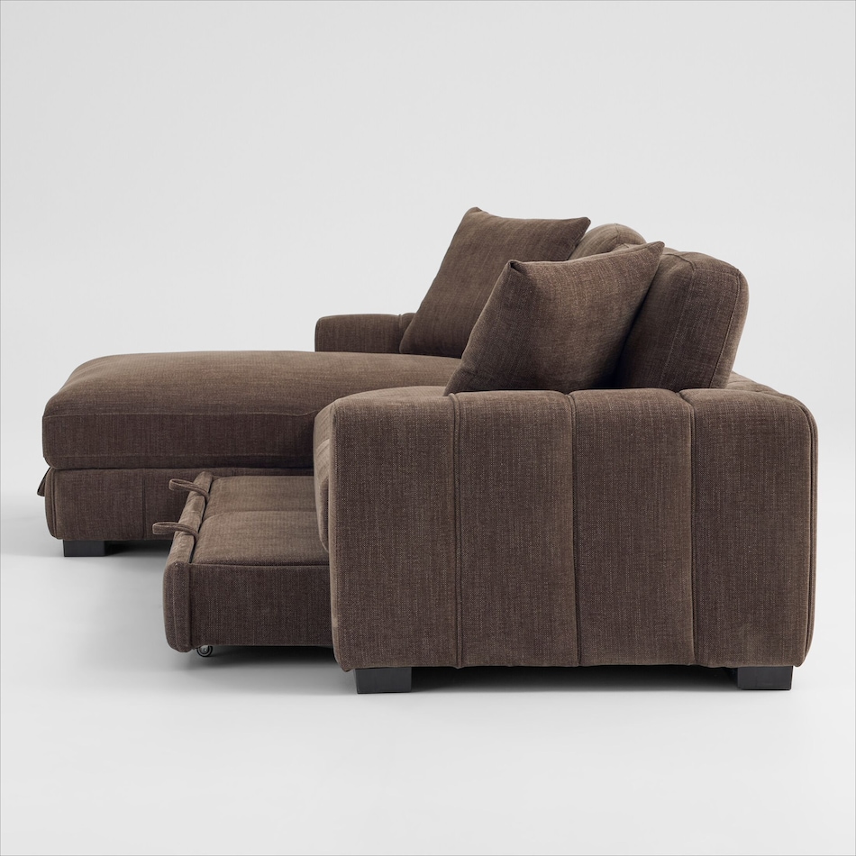 hero dark brown sectional   