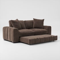 hero dark brown sleeper sofa   