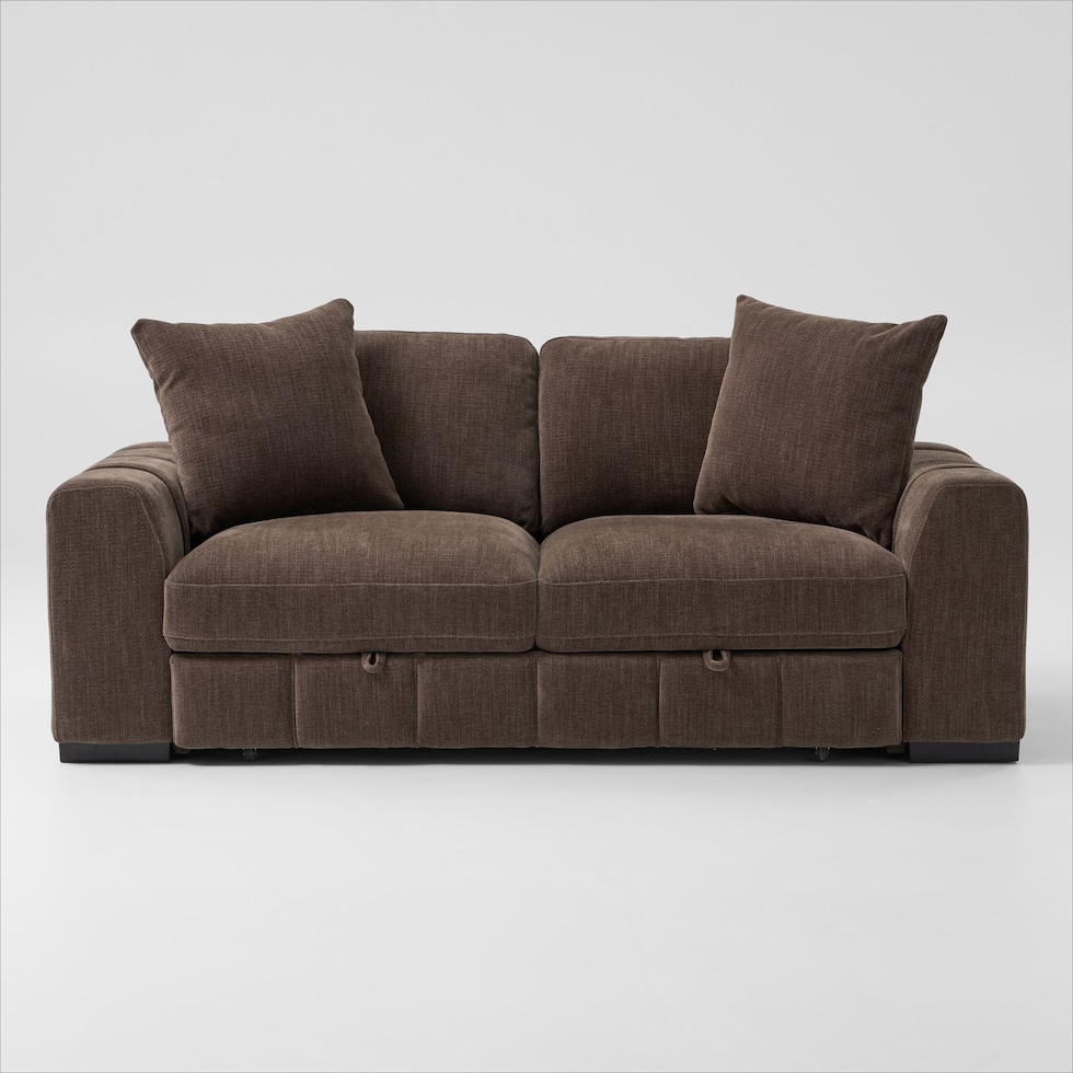 hero dark brown sleeper sofa   