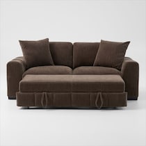 hero dark brown sleeper sofa   