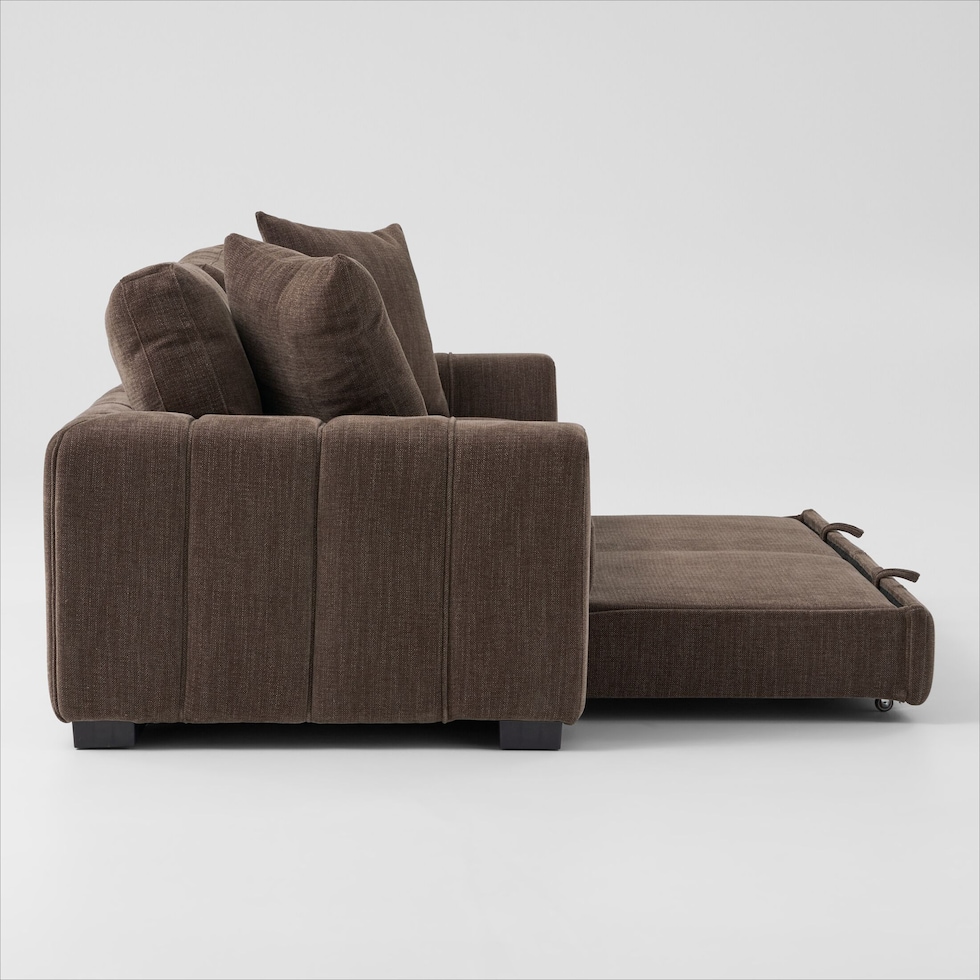 hero dark brown sleeper sofa   