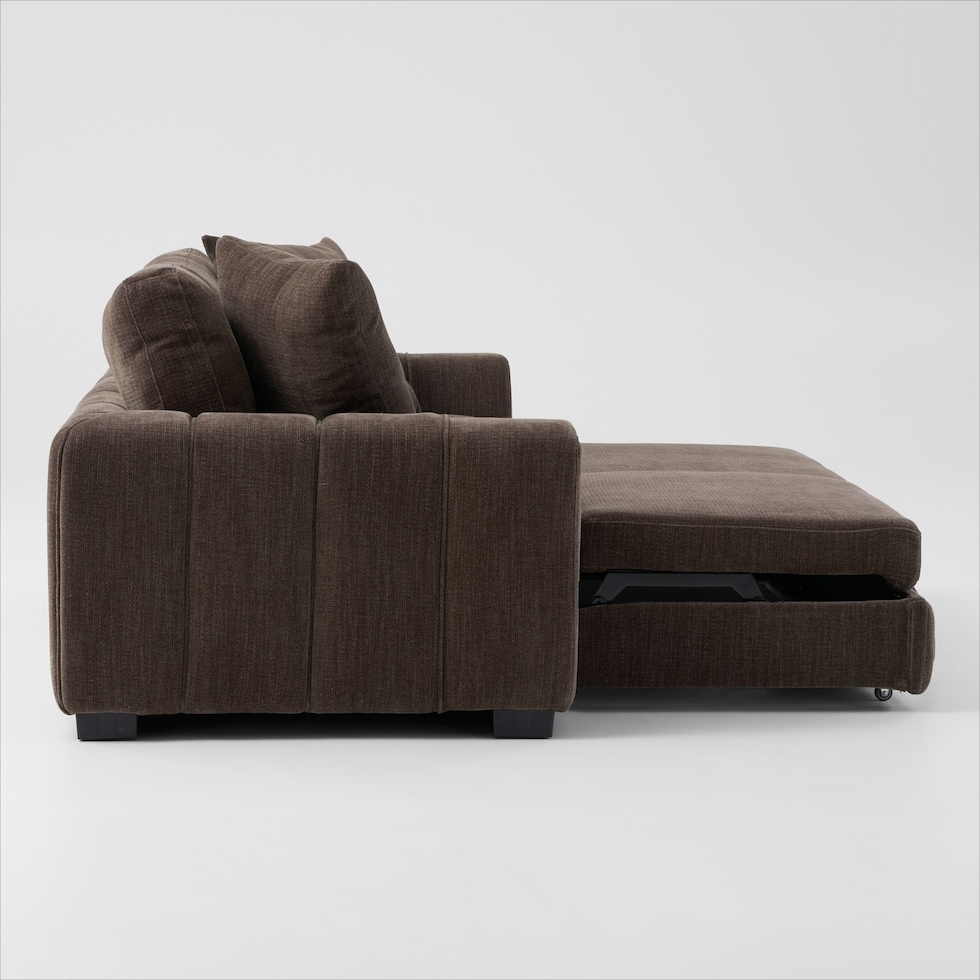 hero dark brown sleeper sofa   