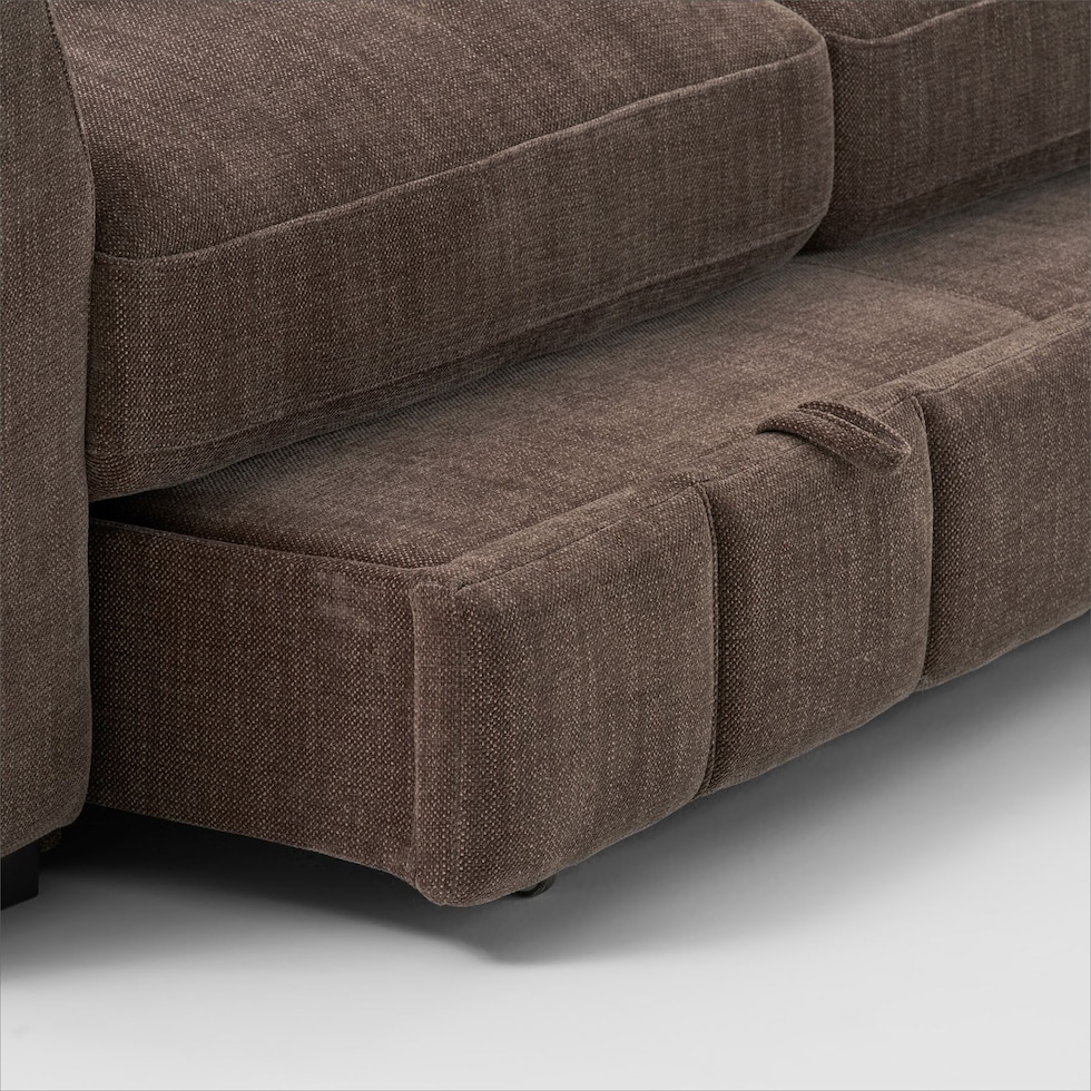 hero dark brown sleeper sofa   