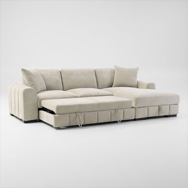 Hero 2-Piece Media Sleeper Sectional with Chaise