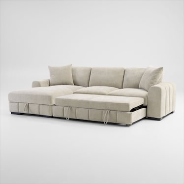 Hero 2-Piece Media Sleeper Sectional with Chaise