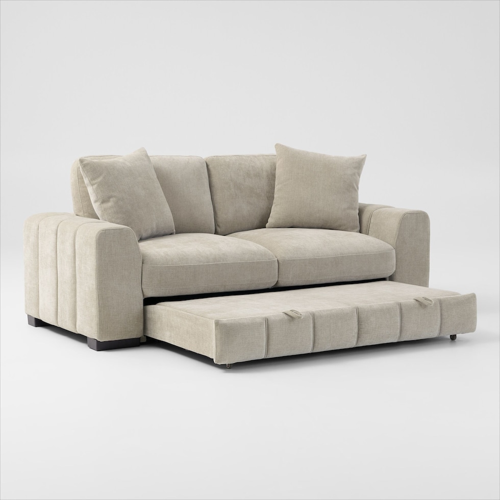 hero neutral sleeper sofa   