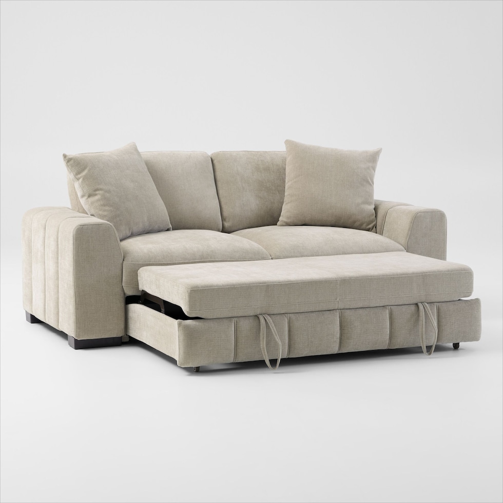 hero neutral sleeper sofa   