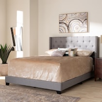 heston gray full bed   