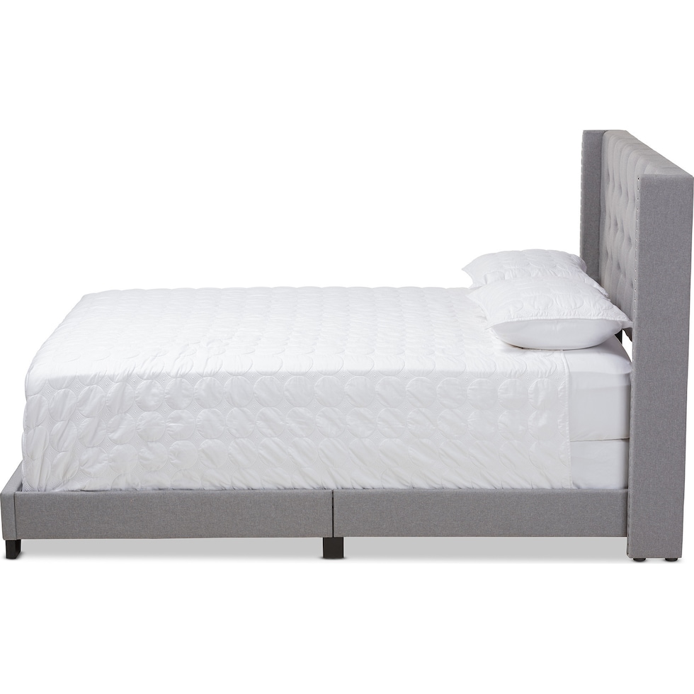 heston gray full bed   