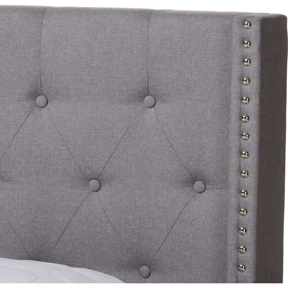 heston gray full bed   