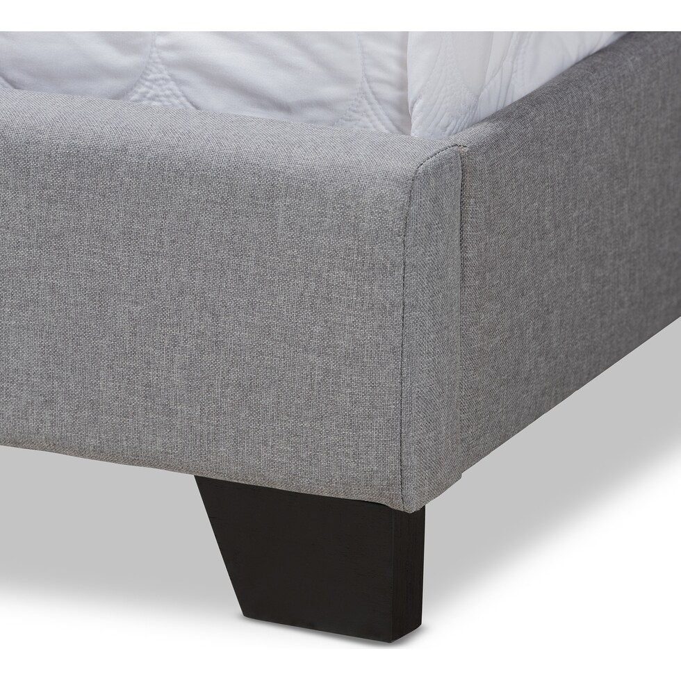 heston gray full bed   