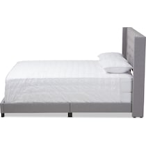 heston gray queen bed   