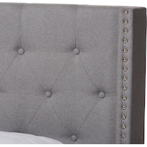 heston gray queen bed   