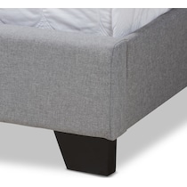 heston gray queen bed   