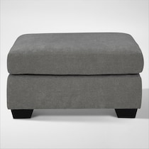 highland falls gray ottoman   
