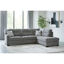 highland falls gray sectional   