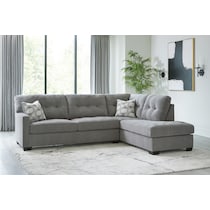 highland falls gray sectional   