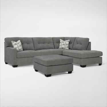 Signature Design by Ashley Highland Falls Sectional and Ottoman