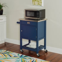 highland blue kitchen cart   