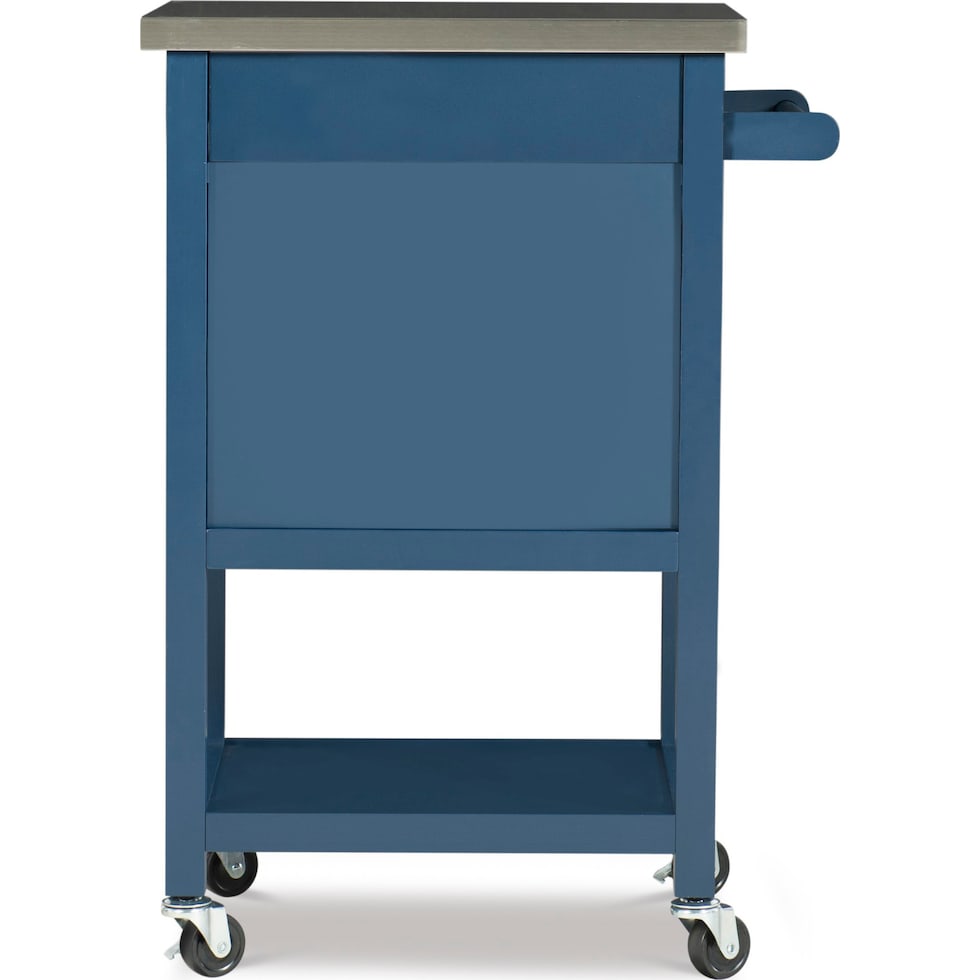 highland blue kitchen cart   