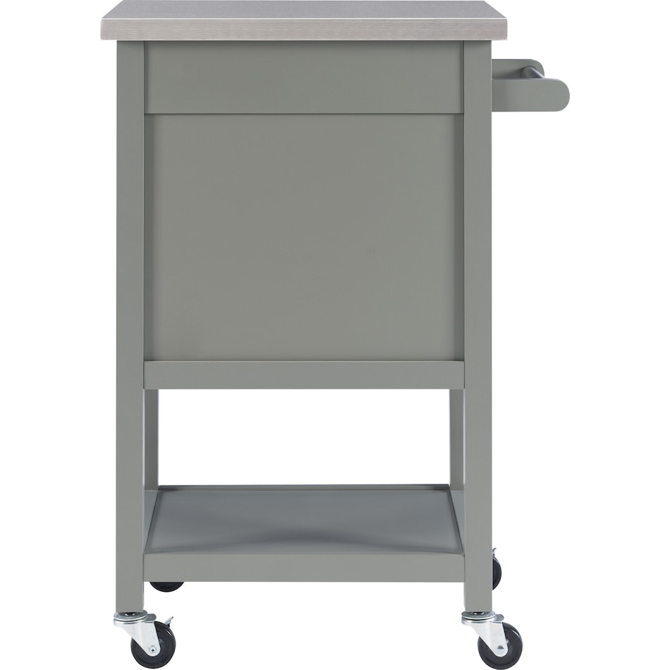 highland gray kitchen cart   
