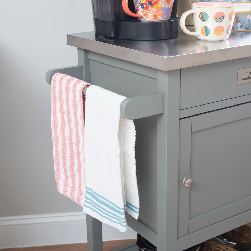 highland gray kitchen cart   