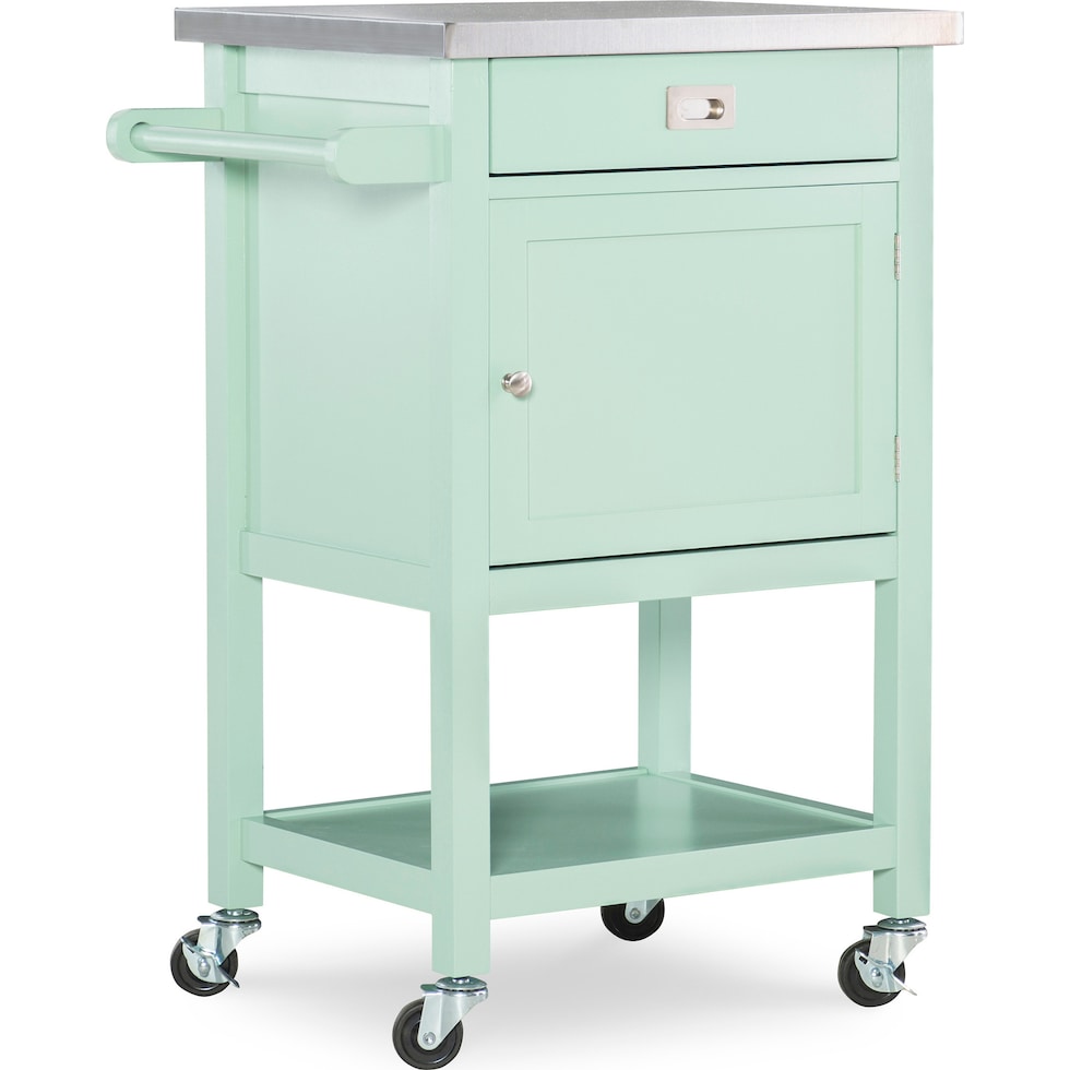highland green kitchen cart   
