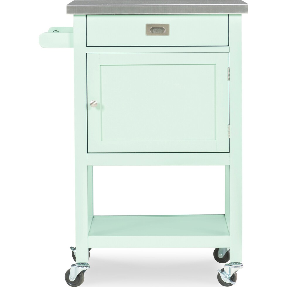 highland green kitchen cart   