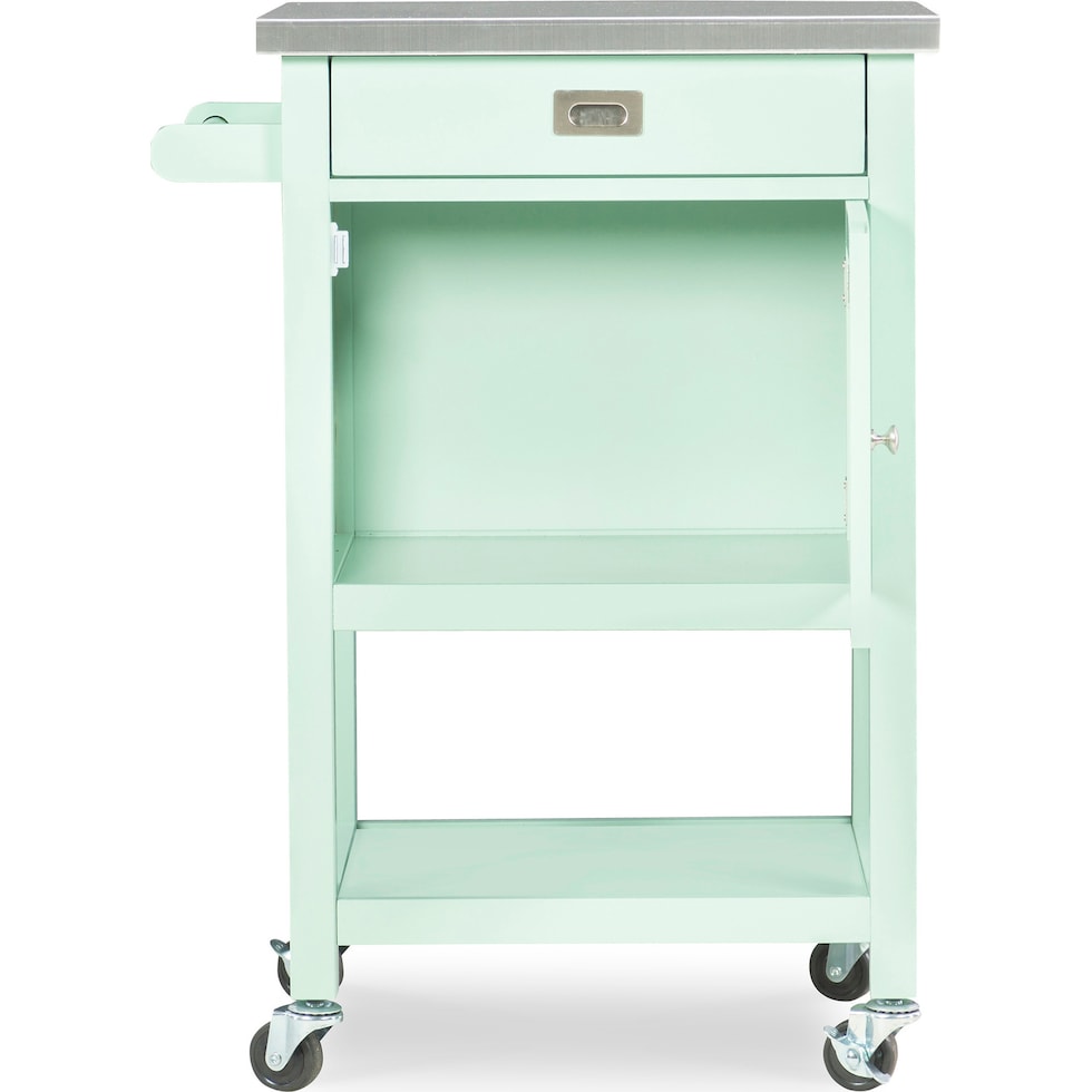 highland green kitchen cart   