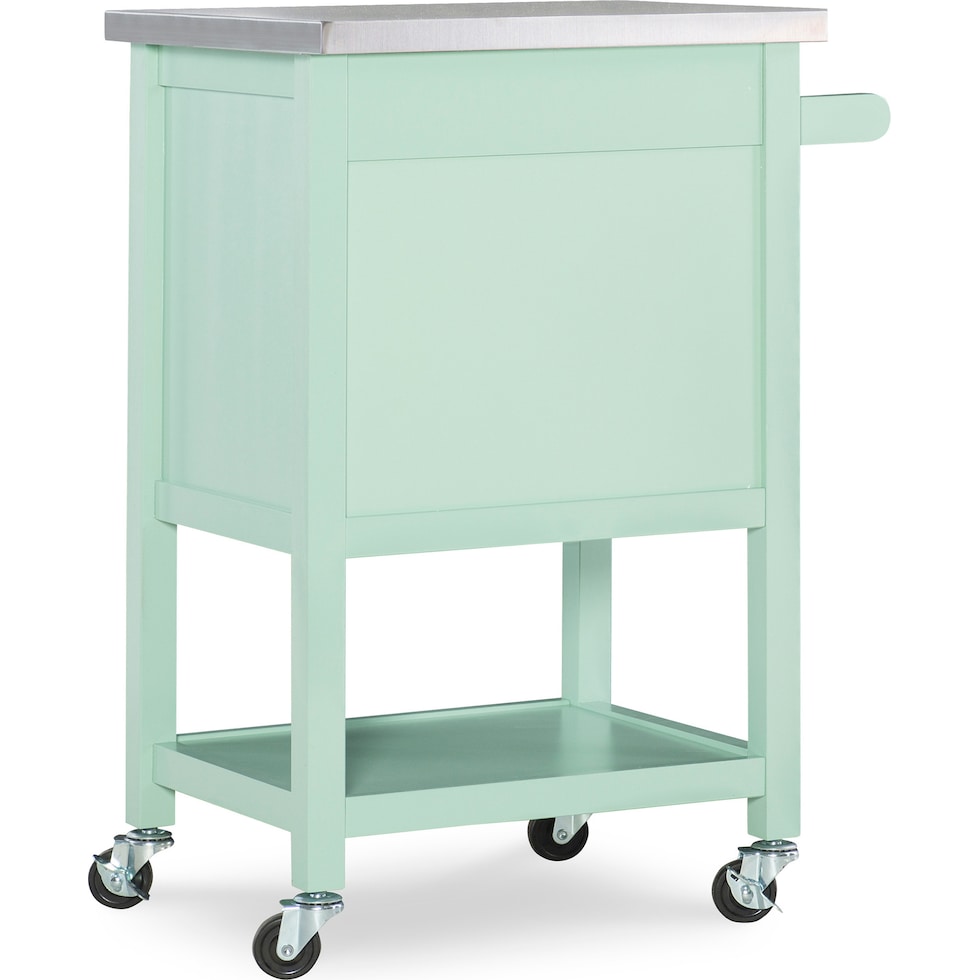 highland green kitchen cart   