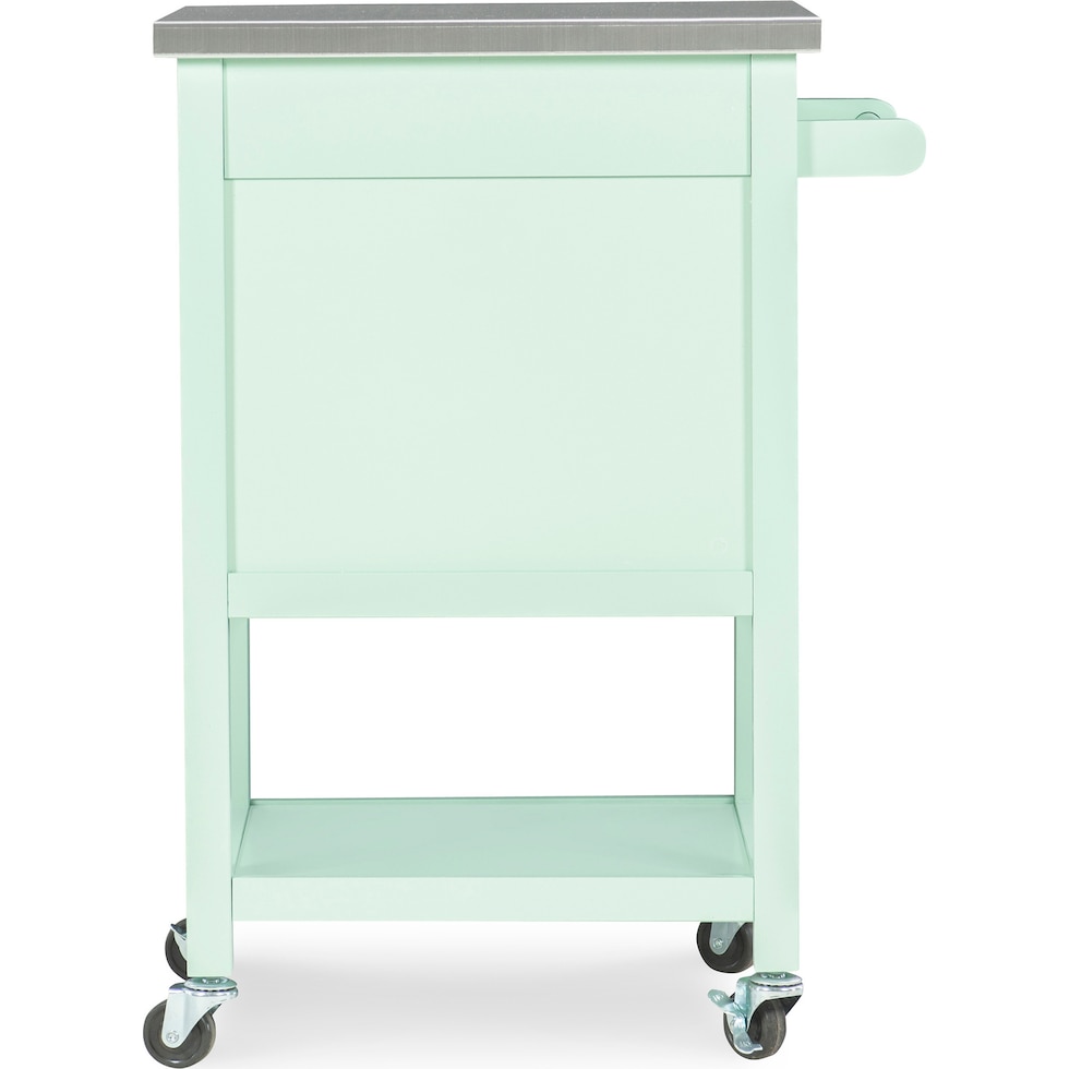 highland green kitchen cart   