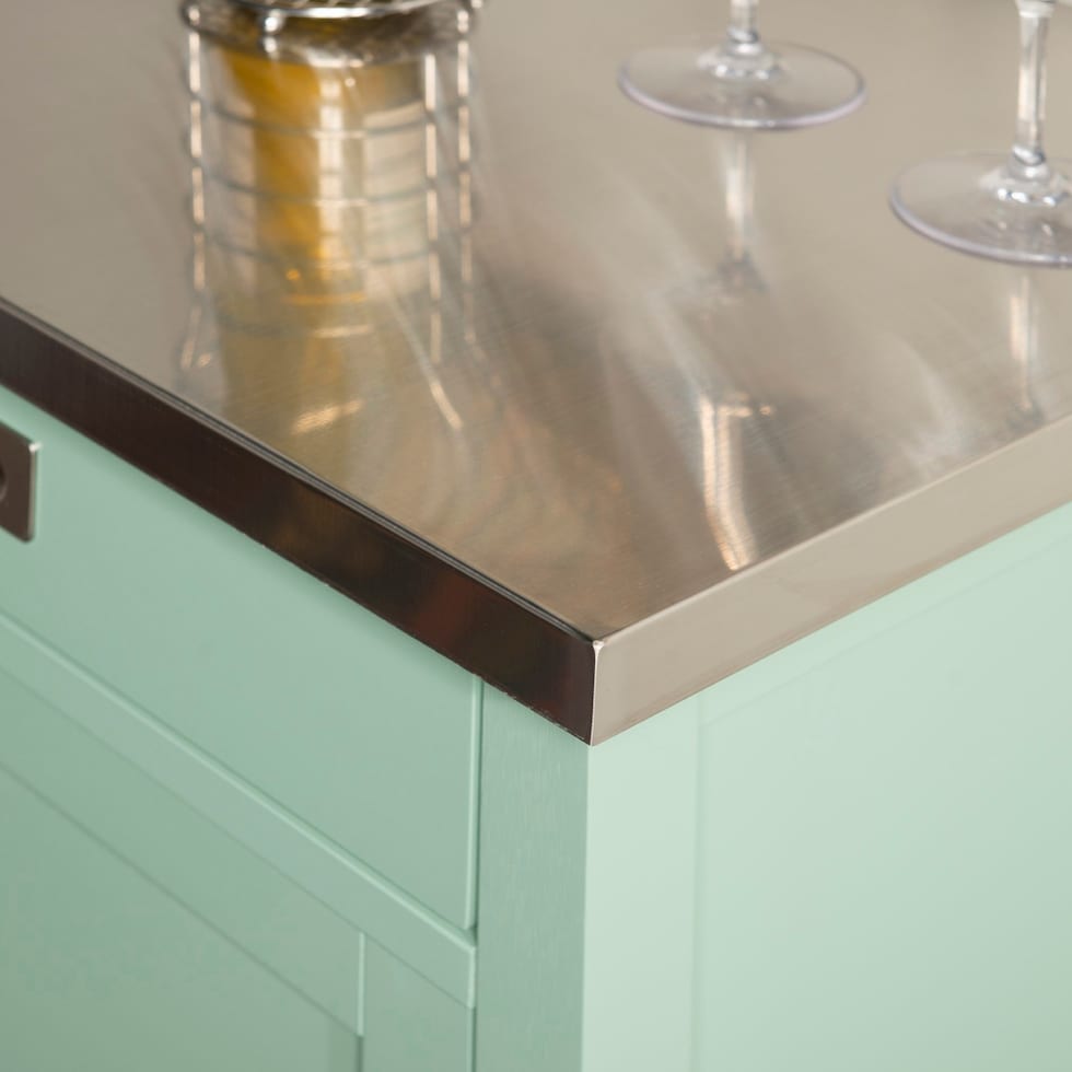 highland green kitchen cart   