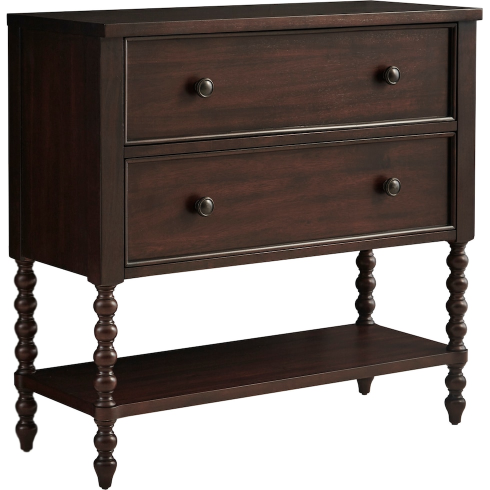 hillary dark brown chest   