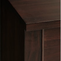 hillary dark brown chest   