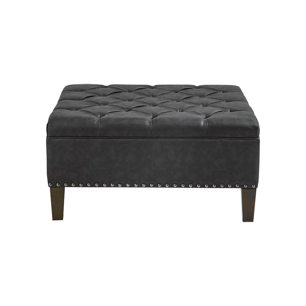 hillsborough gray ottoman   