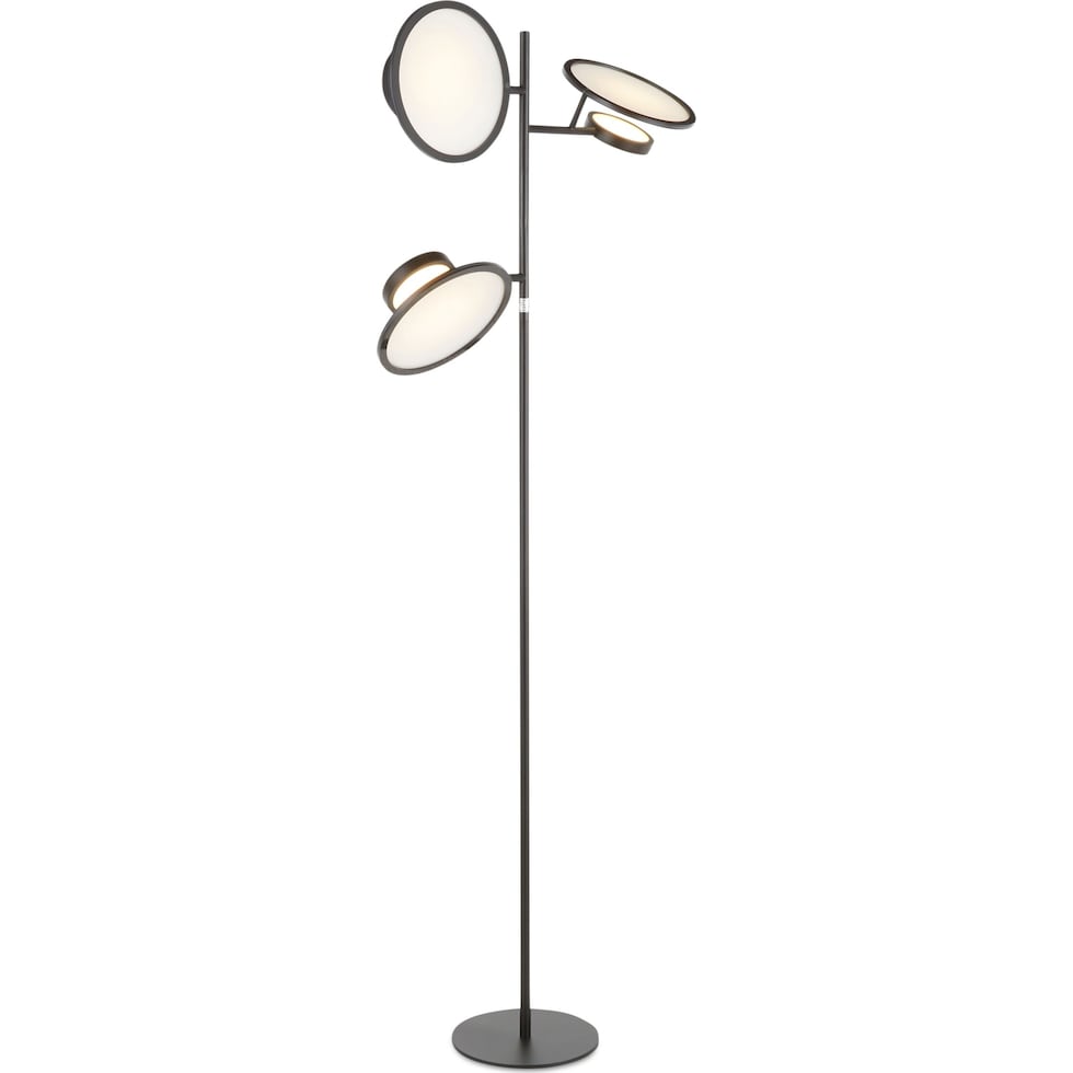 hiram black floor lamp   