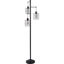 hiranur dark brown floor lamp   