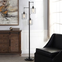 hiranur dark brown floor lamp   