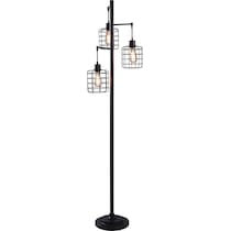 hiranur dark brown floor lamp   