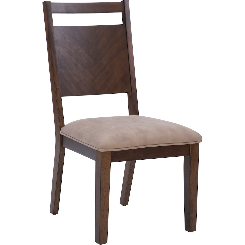 hobson dark brown dining chair   